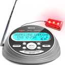 NOAA Weather Radio-S.A.M.E. Localized Programming,Weather Alert Radio with 80+ Emergency Alerts,Alarm Clock,NOAA Weather Radio with Battery Backup,External Warning Light for Emergency