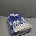 Dunzy Christmas Rug 5 x 7 ft Blue Snowflakes Merry Christmas Area Washable Rug Winter Village Xmas Non Slip Soft Indoor Decor for Kitchen Entryway Bathroom Bedroom Laundry Room