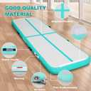 FBSPORT Inflatable Air Gymnastics Mat Training Mats 4/8 inches Thickness Gymnastics Tracks for Home Use/Training/Cheerleading/Yoga/Water with Pump