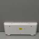 JALL 14.5" Large Digital Wall Clock Battery Operated with Big Digits LCD Screen Display, Day, Date, Alarm, Auto DST, Temperature for Living Room, Bedroom, Desk Decor, Mounted, Gift for Elderly (White)