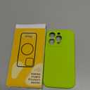 Newfuture Magnetic for iPhone 15 Pro Case [Compatible with Magsafe] [Military Grade Drop Protection] Translucent Anti-Fingerprint Shockproof Phone Case for iPhone 15 Pro 6.1 inch, Fluorescent Green