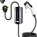 Level 2 EV Charger (240V, 40A) for Tesla and SAE-J1772 EVs, 16.4ft Charging Cable, NEMA 14-50 Plug, SAE-J1772 Adapter and J1772 to Tesla Adapter