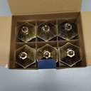 Mini Star Lantern with Flickering LED,Battery Included,Decorative Hanging Light,Christmas Decoration,Indoor Candle Lamp,Battery Lantern Indoor Use,Zkee(Set of 6 Copper Brushed)