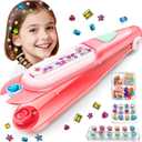 CLRDZN Hair Gem Stamper Kit,Hair Ties and Hair Clips Bling Hair Jewels for Girls Toys, Hair Styling Tool with Reusable Shining Diamonds, Birthday Gifts Toys for Girls Ages 3 4 5 6 8-12