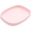 Bumkins Toddler and Baby Suction Plate, Silicone Grip Dish Large Tray for Big Kids, Fits Most Highchairs, Essential Children Feeding Supplies, Non Skid Sticky Bottom, Platinum Silicone, Pink