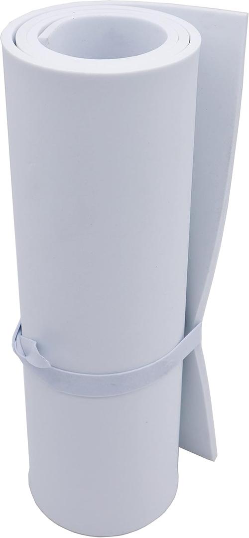 OISAKLD EVA Foam 6mm 13.7"x39" Craft Foam Sheet 74 kg/m Cosplay Foam for Craft Model Cosplay 6mm (White)