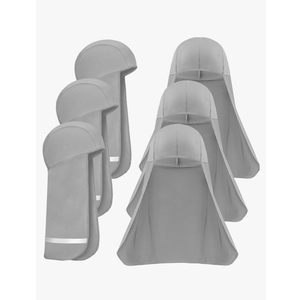 Loopeer 6 Pieces Hard Hat Sun Shade Cooling Skull Cap Neck Shade Sun Protector Skull Cap Liner for Men Women