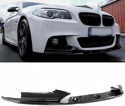 Front Lip Fits 2011-2016 BMW F10 F11 528i 535i 535d 550i, Carbon Fiber Look for 5-Series, Bumper Air Dam Lower Chin Spoiler Splitter, Protection Body Accessories, Carbon Fiber Look