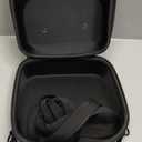 Black Hat Travel Case,Hat Case for Baseball Caps with Carry Handle and Adjustable Shoulder Strap Travel Hat Box for Travel and Home Storage
