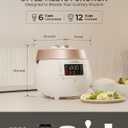 Cuckoo CRP-RT0609FW 6 cup Twin Pressure Plate Rice Cooker & Warmer with High Heat, GABA, Mixed, Scorched, Turbo, Porridge, Baby Food, Steam (Hi/Non Press.) and more, Made in Korea (White)