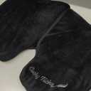 Premium Foldable Travel Seat Cushion - for Relief of Lower Back, Sciatic, Butt and Tailbone Pain - for Home & Office Use, Perfect for Travel or Driving - Coccyx Seat Cushion (Regular, Black)