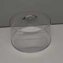 Carlisle Food Service Products Cake Cover Round Cover for Catering, Kitchen, Restaurant, Plastic, 12 Inches, Clear