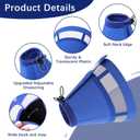 ASENKU Dog Cone Collar, Soft Adjustable Cone for Dogs to Stop Licking, Lightweight Recovery Dog Cone After Surgery, Pet E-Collar for Small, Medium & Large Dogs,(Blue L)