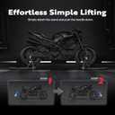 SPECSTAR Universal Motorcycle Stands, 882 Lbs Capacity Front Rear Wheels Lift Combo with U+L Adjustable Swingarm Spool, Heavy Duty Paddock Stands fit for BMW, Suzuki, Yamaha, Honda, Kawasaki, Black