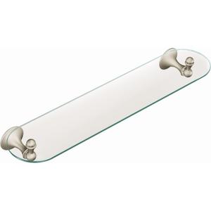 Moen DN7790BN Lounge Bathroom Vanity Shelf, Brushed Nickel, 25 Inches X 5.5 Inches X 3.75 Inches