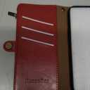 XcaseBar Compatible with iPhone 16e 6.1"/17e 6.1" Wallet case with Zipper Credit Card HolderRFID Blocking,Flip Folio Book PU Leather Phone case Shockproof Cover Women Men for Apple 16e case Red