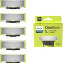 Philips OneBlade 5 Stainless Steel Original Replacement Blades Compatible with all OneBlade Electric Razors (Model QP250/50)