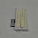 Flameless Taper Candles with 3D Wick, 9.6" Real Wax LED Candles with Remote and Timer, 3 Pack Flickering Candlesticks Battery Operated, Classic Tall Taper Candles for Home, Wedding, Party, Ivory