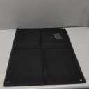 Military Patch Collection Display Panel Holder, Black Flannel Oxford Cloth, 23.6in x 17.7in, Wall Hanging, Hold Emblems (Black)