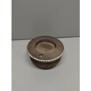 Wooden Cup Holder with Marker Slot Brown Cup Holder Dispenser Disposable Mug Dispenser for Party Decoration Bathroom Kitchen Showers Picnic Housewarming Couples Gift (Stylish Style)