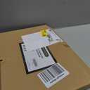 FOCUSLINE 8 PCS Plastic Serving Trays for Party, Clear and Gold Rim Serving Platters and Trays, Premium Plastic Fruit Tray, Disposable Platters for Cupcake, Dessert, Appetizers