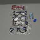 CCVOO Reading Glasses for Women/Men, Eyeglasses, Blue Light Readers for Women/Men, Computer Eye Glasses, Cheaters (2 Black/Turtle/Red/Dark Blue) 3.5