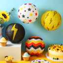 Tuanse 12 Pcs Cartoon Animation Themed Party Decorations Cartoon Video Games Party Supplies 8 Inch Hanging Round Paper Lanterns for Holiday Birthday Shower Home Decor Supplies