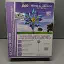 FEED GARDEN Adjustable Outdoor Shepherd Hook Bird Feeder Pole with 5 Prongs Base, 60 Inch Tall 5/8 Inch Thick, Heavy Duty Shepard Hook Stand for Hanging Bird Feeders, Plant Baskets, Black (1 Pack)