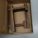 Geelin 3 Pack Plate Stands for Display 7 Inch Wooden Folding Plate Holders Rustic Solid Wood Easel Holders for Decorative Picture Frames Art Tabletop Shelf Decorations