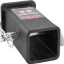 TOPTOW 64028HP Trailer Hitch Adapter 2-1/2" to 2" Hitch Reducer Sleeve Carbon Steel, 5/8 inch Pin & Clip Included