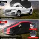 6-Layer Car Cover Waterproof All Weather for Automobiles,Universal Fit for SUV,Outdoor Full Cover Rain Sun UV Protection with Zipper Cotton,Fit SUV Jeep-Length (184" to 190")