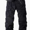 Men's Camo Cargo Work Pants Cotton Tactical Ripstop Casual Combat Pants with 8 Pockets Size 30