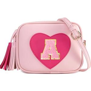 OYLOLA 3 4 5 6 7 8 Year Old Girl Birthday Gifts Initial Toddler Girl Purse Kids Purse Toddler Girls Gift Heart Purse, 3 pcs
