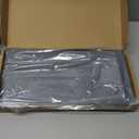 Silicone Washing Machine Mat 27x27 Inch for Small Compact Washer Dryer Waterproof Drain Pan Drip Tray with Raised Edge, Non-Slip Floor Leak Protector Flexible Soft Pads for Laundry Room, Gray