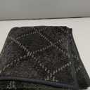 COSY HOMEER Plaid Door Mat 32" x 48",Dirt Trapper Entryway Rugs,Non-Slip Washable Farmhouse Doormat,Low Profile Welcome Mats for Paws Black