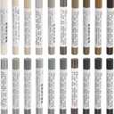 uxcell Furniture Repair Wax Crayons Kit, 20Pcs - Wood Filler Stick, Touch Up Furniture Markers - for Scratches Holes Tables Desks Wooden Floor Laminate Covers, Gray Series