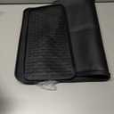 Silicone Coffee Mat, 24''x16'' Bar Mat with Detachable Dish Drying Mat - Fits Under Coffee Maker & Dish Rack (Black)