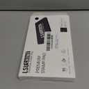 Large Stamp Pad, 6.1 x 3.4 Inch Black Ink Pad Premium Quality Felt Pad Rubber Stamp Ink Pad for Office, Home