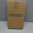 MUDEELA Pots and Pans Organizer Rack for under Cabinet, Expandable 11.81''-22.85'' Pot Lid Kitchen Cabinet Organizer Holder with 10 Adjustable Compartment Cutting Board Organizer for Pan Lid, Bakeware