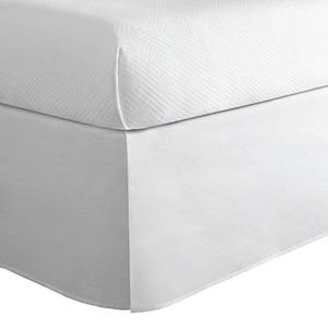 TODAY'S HOME Home Classic Tailored Bed Skirt Dust Ruffle, Cotton Blend Design, 14" Drop Length, Twin XL, White TOH24914WHIT06