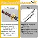Anime Sword 41 inch,Zoro/wado ichimonji/Anime Original Texture,for Role-Playing and Collection, with One Display Stand