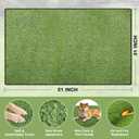 Artificial Grass for Dogs Potty, Reusable Pet Training Mat for Home and Travel, Washable Hemmed Edge Grass Pee Pad with Drainage Holes, Easy to Clean (31"x51")