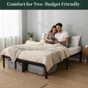 Full Size Bed Frame, 14 Inch Metal Platform Bed Frames with Heavy Duty Steel Slat Support, No Box Spring Needed, Easy Assembly, Under Bed Storage