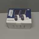 Security Camera Wireless Outdoor, 4MP Recharge Battery Powered WiFi Camera with Solar Panel, Motion Detection, Color Night Vision, 2-Way-Audio, 2.4G/5G Dual Band WiFi (2 Pack)