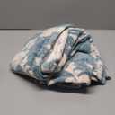 Luxury Printed Fleece Warm Throw Blanket, Soft Lightweight Velvety Plush Throw for Couch and Bed, Cozy Comfy for All Seasons(Blue Floral Silhouette, 5070 Inches)