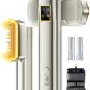 HAPAIS Steamer for Clothes,2-in-1 Clothes Steamer Handheld with 200ml Large Capacity,25 Min Continuous Use,4 Modes 1300W Travel Steamers with Storage Bag for Travel/Home (gold)