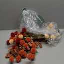 Fall Flowers, Burnt Orange Faux Kiku Flowers Artificial  + Eucalyptus, Assorted Fake Silk Mums Fall Florals Autumn Decor, Terracotta Mini Floral Balls Faux Stems For Vase, Decoración de Otoño