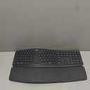 Logitech Ergo K860 Wireless Ergonomic Keyboard - Split Keyboard, Wrist Rest, Natural Typing, Stain-Resistant Fabric, Bluetooth and USB Connectivity, Compatible with Windows/Mac, Black