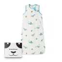 BubblePanda Rayon Made from Bamboo Sleep Sack 2t-3t 0.5 Tog Soft Lightweight Toddler Sleep Sack 24-36 Months for Babies 2-Way Zipper Wearable Blanket Baby 3t (Dinosaur), XXL(24-36M)