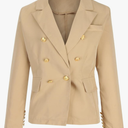 Women's 2025 Fall Blazer Jackets Lightweight Lapel Collar Long Sleeve Outerwear Business Casual Suit Blazers, Medium